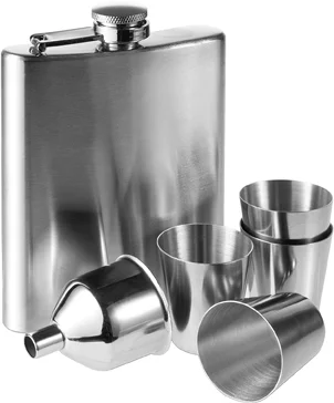 Hip Flasks Sets With 6 Pieces