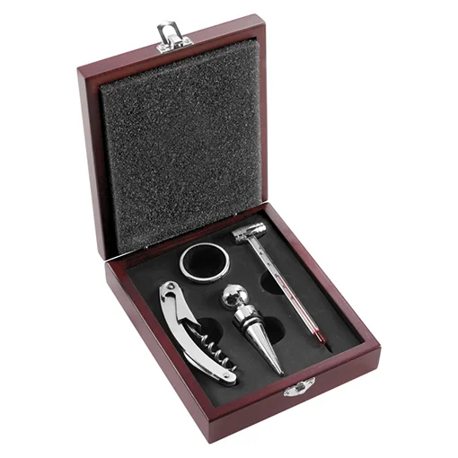Wine Set In A Deluxe Gift Box With 4 Pieces