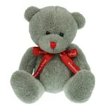 20cm Red Nose Bow Bears