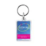 Compact Coloured Plastic Keyrings Y1