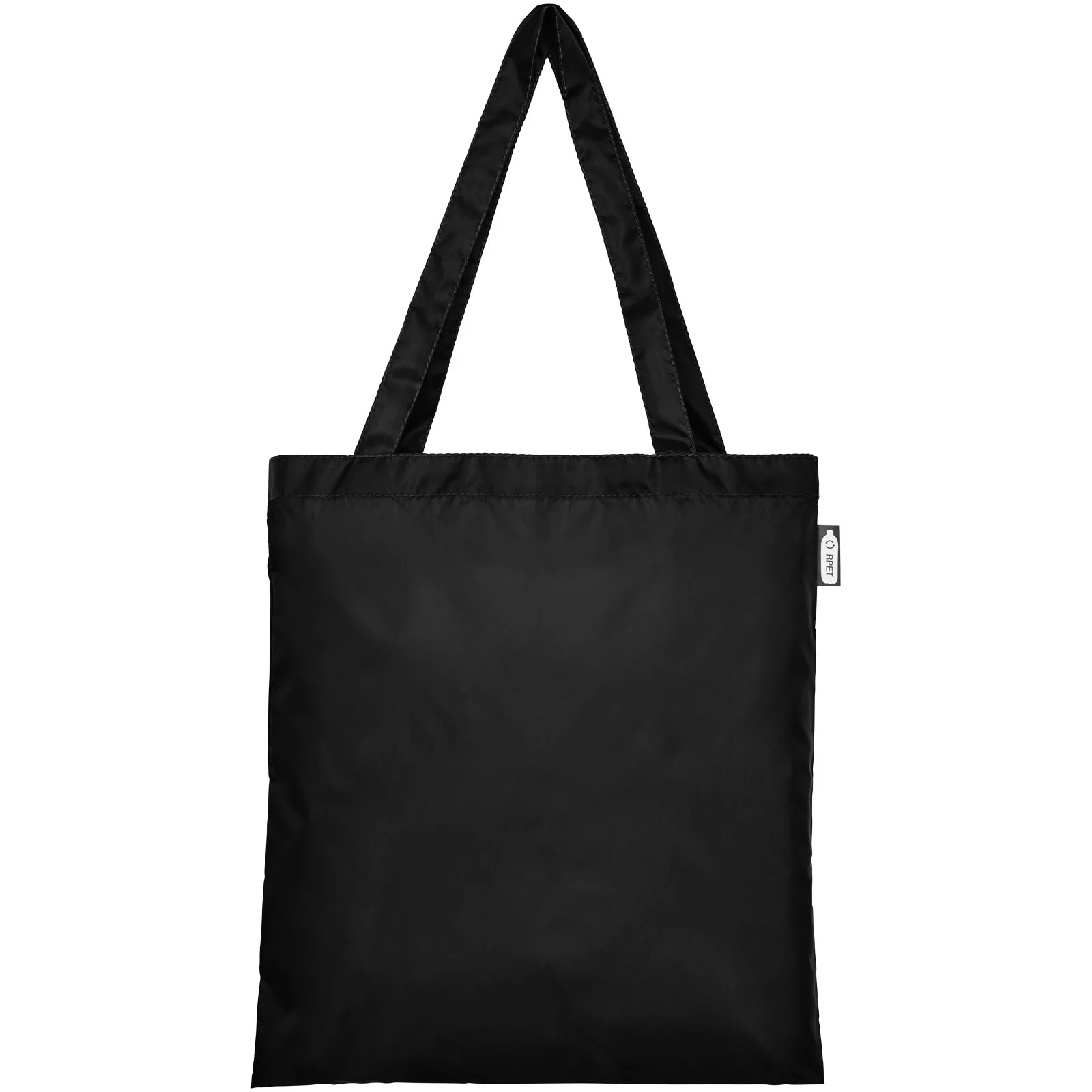 Plain black sales tote bag