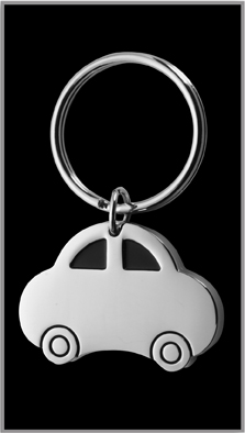 Car Shaped Metal Key Holders | Keyrings | Redbows Ltd