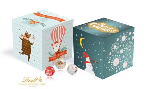 Promotional Lindt Cube Calendars Printed With Your Imprint and Logo