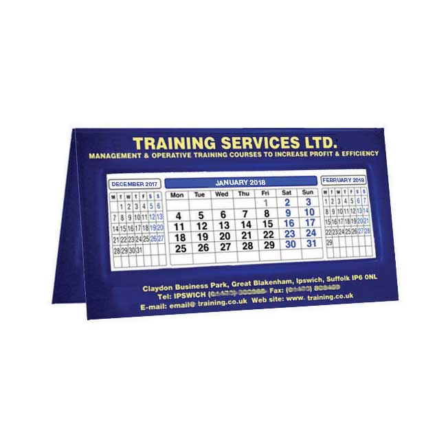 Tri Monthly Easel Desk Calendars | Calendars | Redbows Ltd