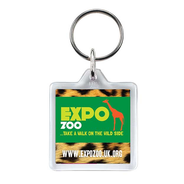 Square Insert Keyrings U1 | Printed Promotional Keyrings