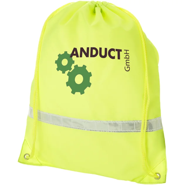 Premium reflective drawstring backpack