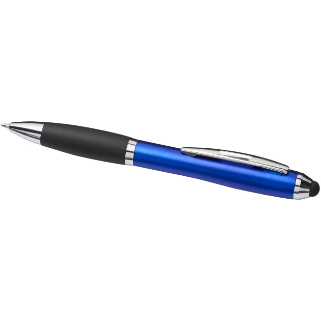Curvy stylus ballpoint pen