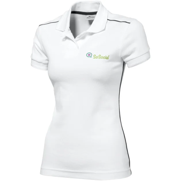 Backhand short sleeve ladies polo