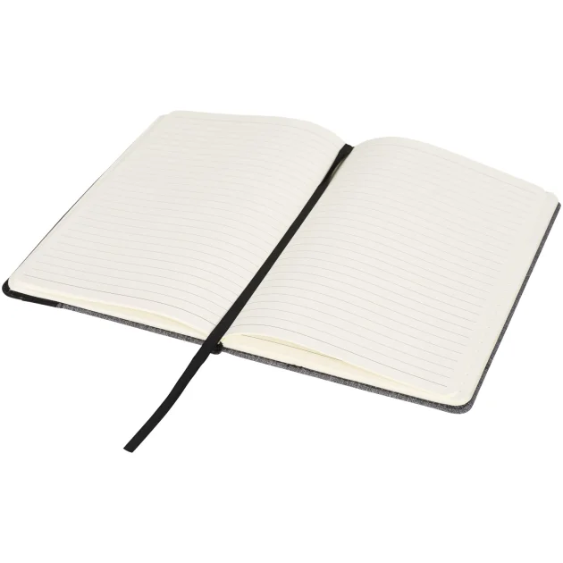 Heathered A5 notebook with leatherlook side