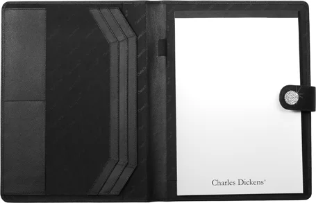 Charles Dickens Bonded Leather Folders