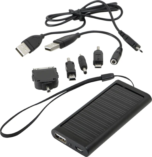 Aluminium Mobile PhoneSolar Chargers With Carry Strap