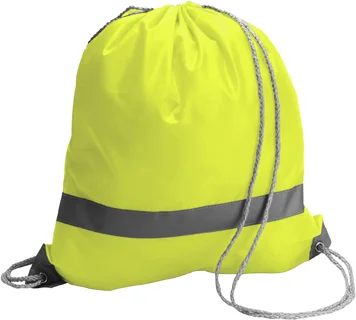 Drawstring Backpacks With A Reflective Strip
