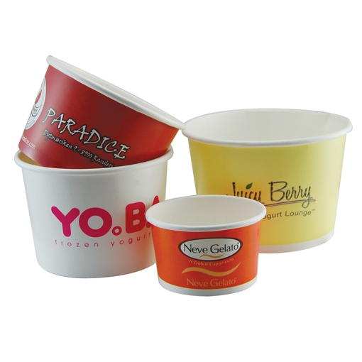 Ice Cream Pots - 8ozs Branded by Redbows