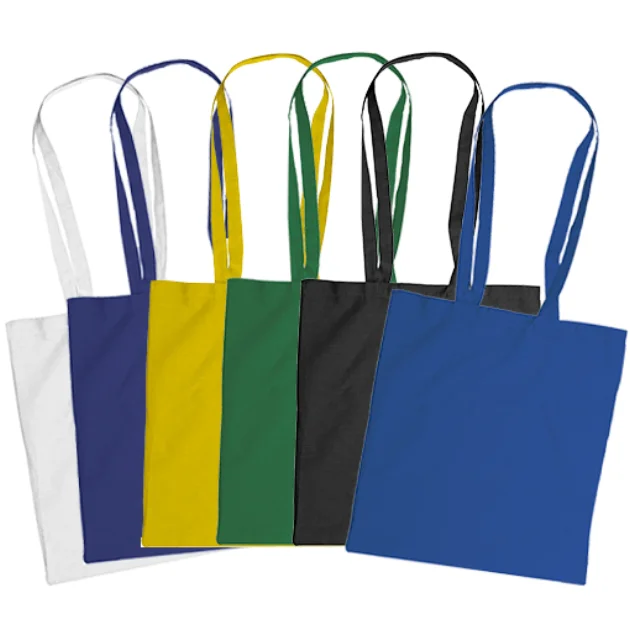 Coloured Cotton Bags With Long Handles