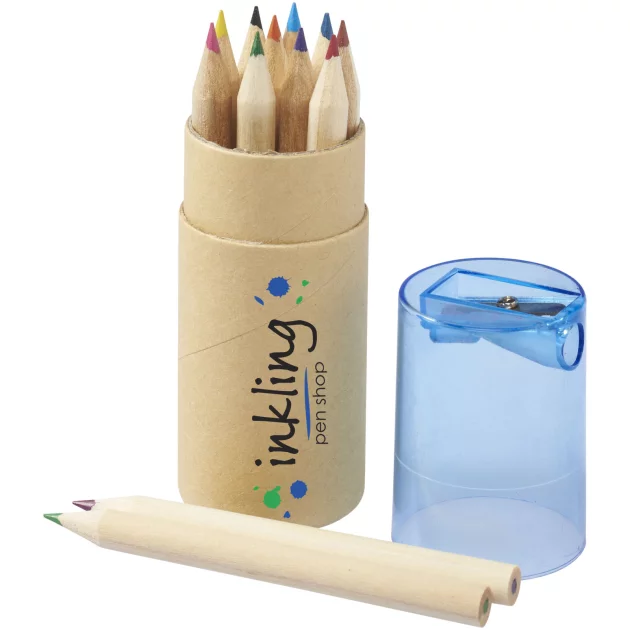 Hef 12-piece coloured pencil set with sharpener