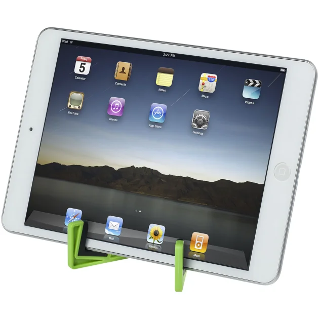 Slim device stand for tablets and smartphones