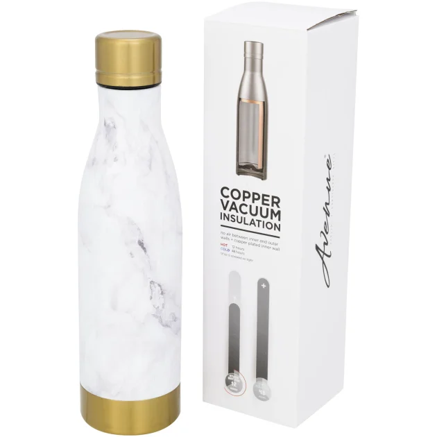 Vasa 500 ml marble copper vacuum insulated bottle