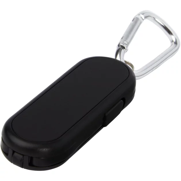 Gleam light-up dual charging cable with carabiner