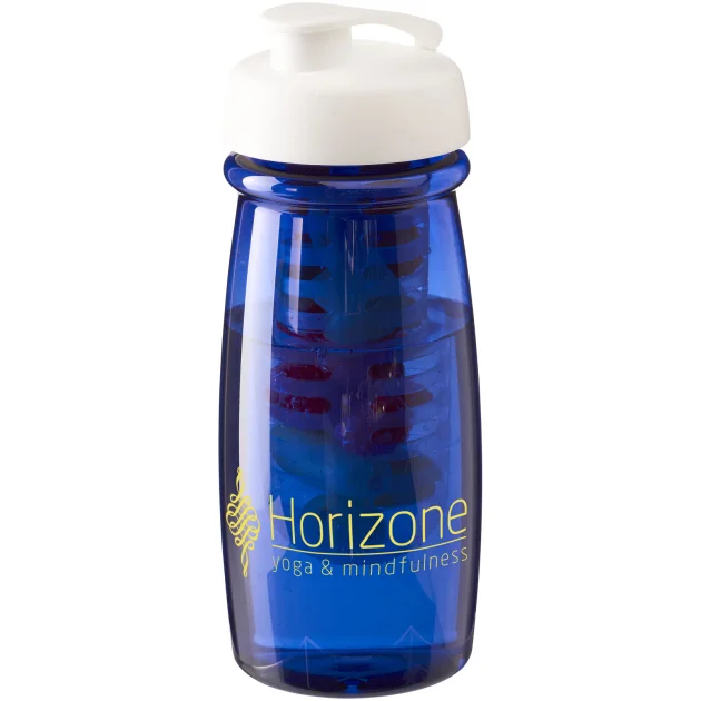 H2O Pulse® 600 ml flip lid sport bottle & infuser