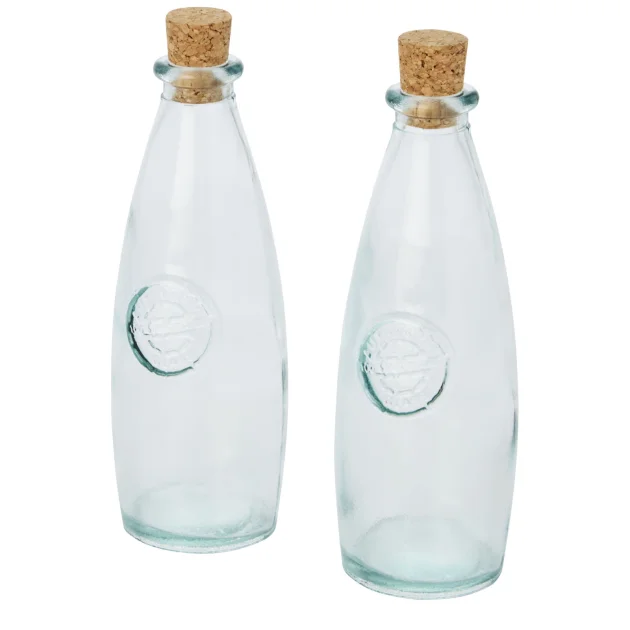 Sabor 2-piece recycled glass oil and vinegar set