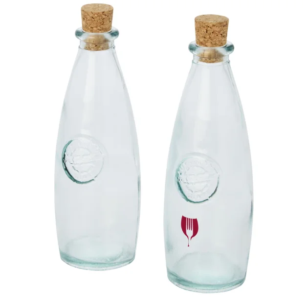 Sabor 2-piece recycled glass oil and vinegar set