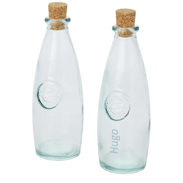 Sabor 2-piece recycled glass oil and vinegar set