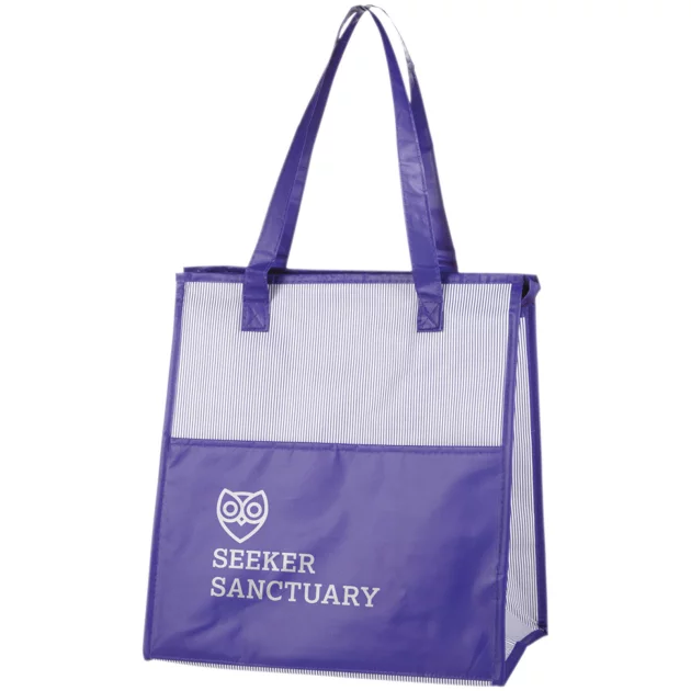 Stripy cooler shopper
