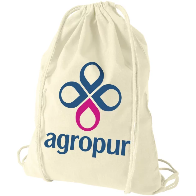 Oregon 100 g/m² cotton drawstring backpack