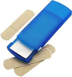 Plastic Case With Five Plasters