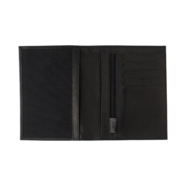 Split Leather RFID Purses With Coin Compartment