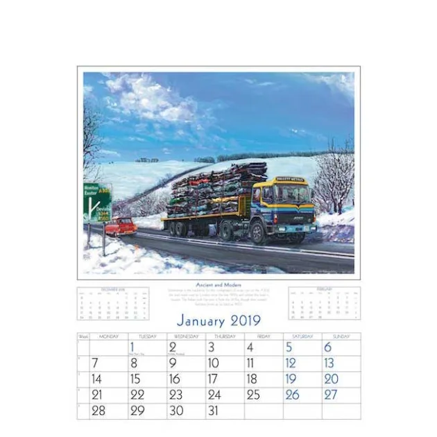 Commercial Vehicles Wall Calendars