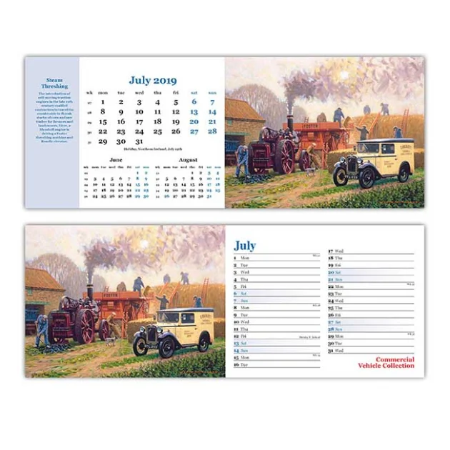 Commercial Vehicles Desk Calendars