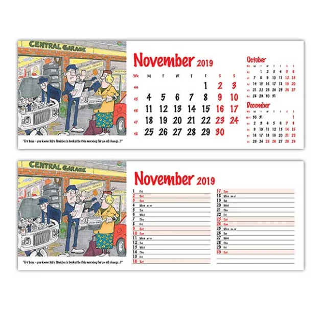 Company Characters Desk Calendars