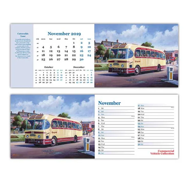 Commercial Vehicles Desk Calendars