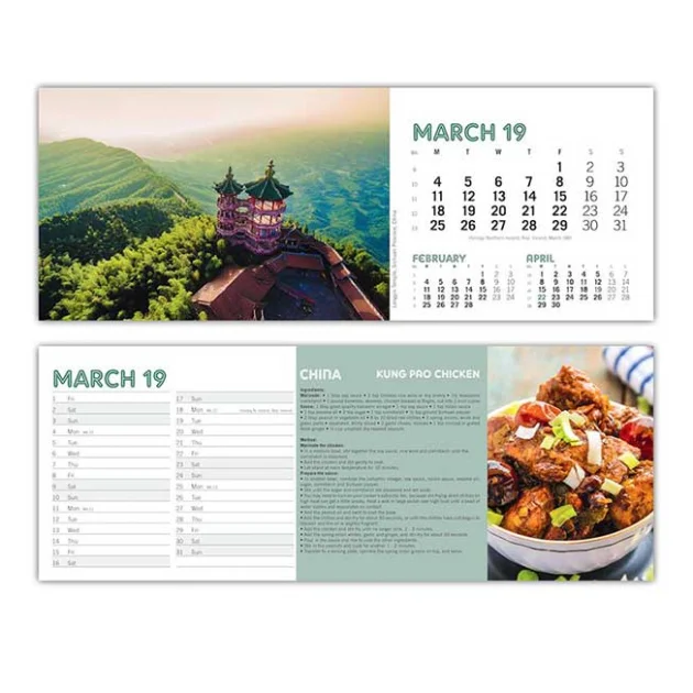 Taste for Travel Desk Calendars
