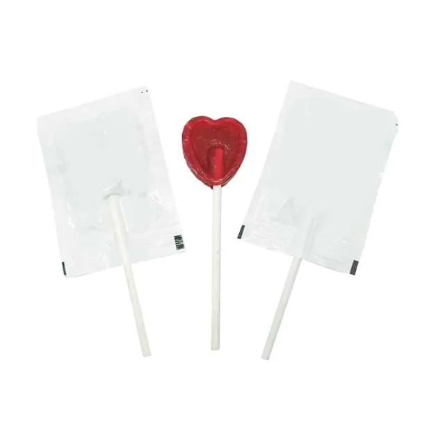 Mini Flat Round or Heart Lollipops