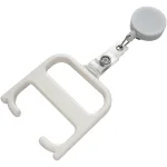Hygiene handle with roller clip