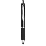 Curvy ballpoint pen with metal barrel