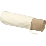 Aira micro plush fleece blanket with cotton pouch