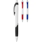 Turbo ballpoint pen with white barrel