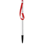 Stretch ballpoint pen with elastic strap
