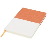 Two-tone A5 canvas notebook