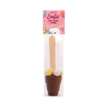 Hot Chocolate Spoons with Speckled Eggs