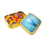 Gold Sweet Tins- Jelly Bean Factory Beans