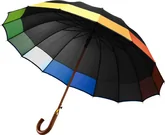 Classic Umbrellas With Coloured Edge Panels
