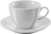 250ml Super White Porcelain Cups And Saucers