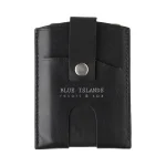Split Leather RFID Wallets With Popper Closure