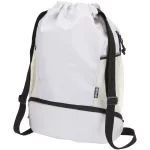 Nomad GRS recycled sports drawstring bag with bottom compartment 18L