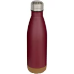 Cove 500 ml double wall vacuum insulated stainless steel water bottle with cork details