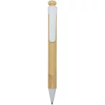 Rattan bamboo and recycled plastic ballpoint pen (black ink)